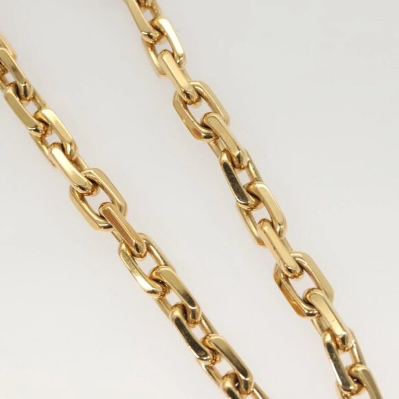 LOUIS VUITTON Necklace LV Edge Chain Cadena GP Necklace Gold - Picture 6 of 16